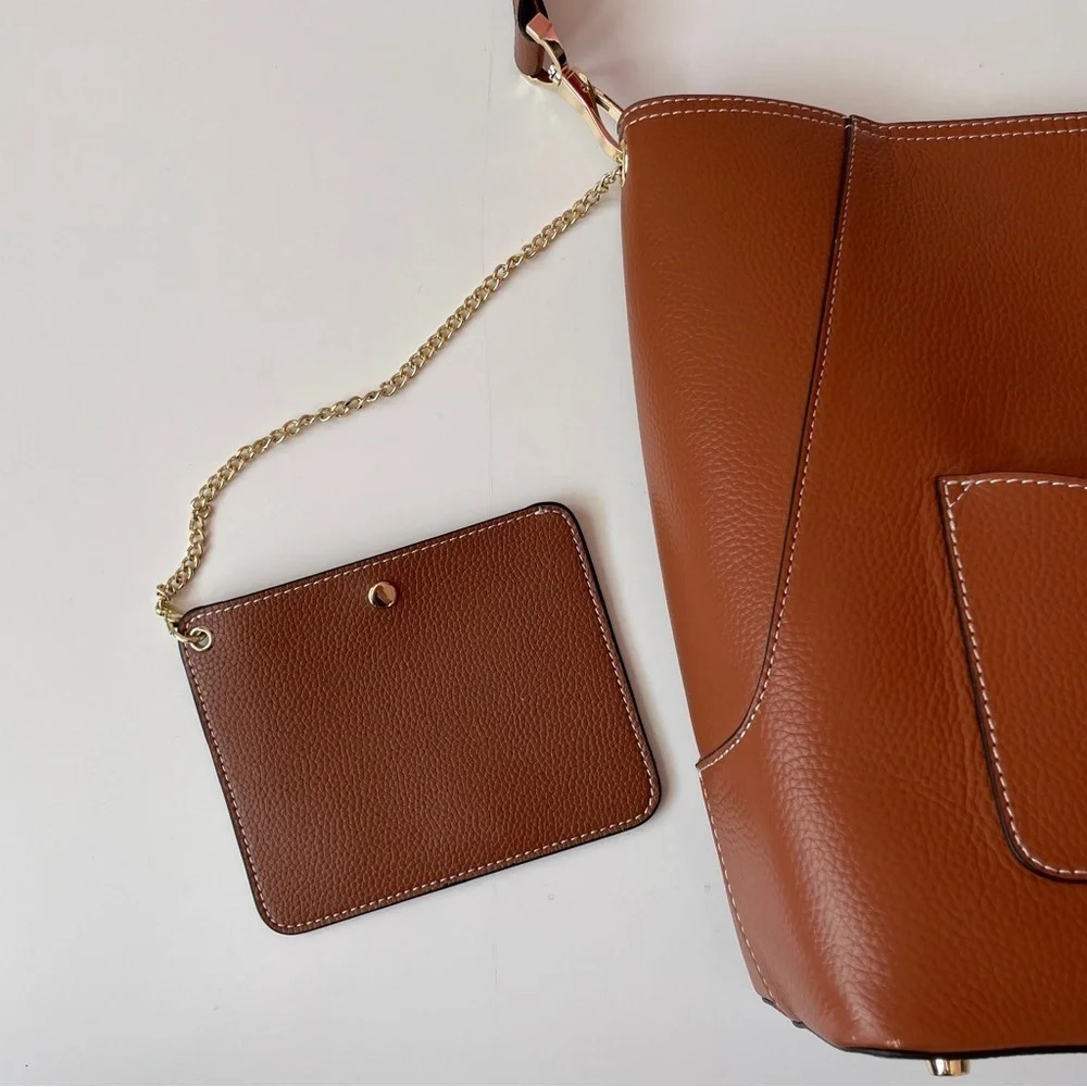 Bostanten Lotty Classic Designer Leather Hobo Bag for Travel or Daily Commute - Picture 5 of 12